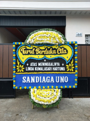 Papan Bunga Duka di Gedong